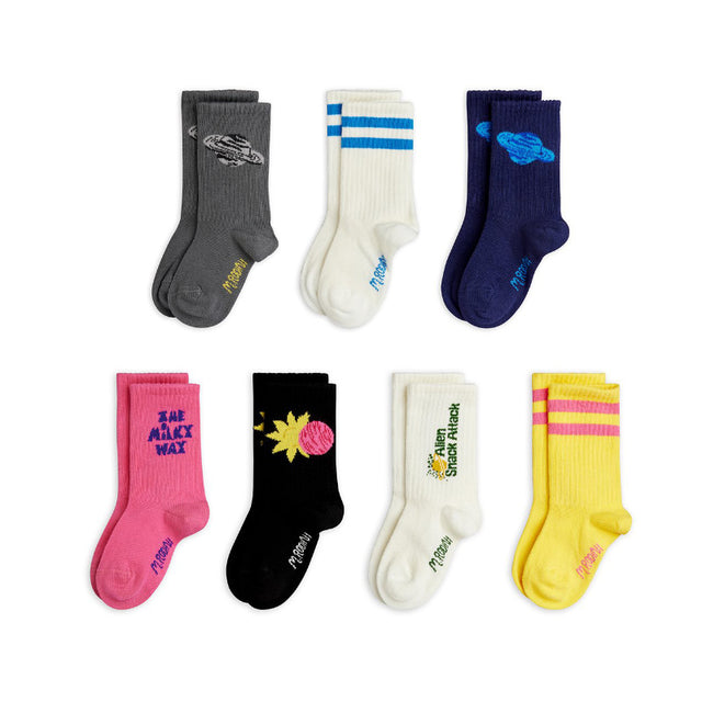 Mini Rodini - Alien socks - 7 pairs | Scout & Co