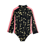 Mini Rodini - Starfall long-sleeved swimsuit - black | Scout & Co
