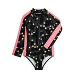 Mini Rodini - Starfall long-sleeved swimsuit - black | Scout & Co