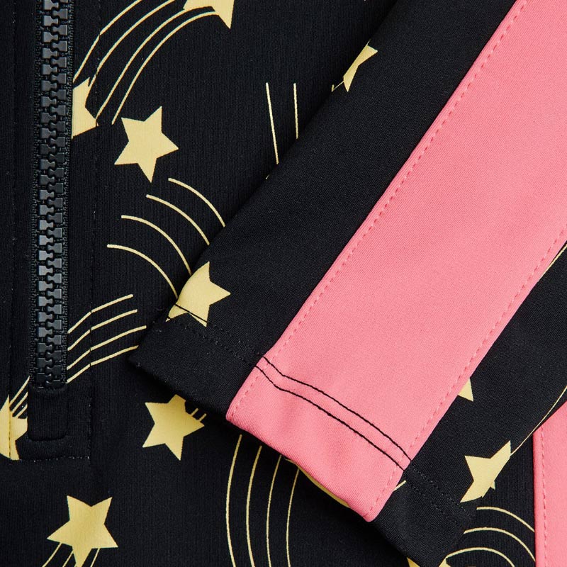 Mini Rodini - Starfall long-sleeved swimsuit - black | Scout & Co