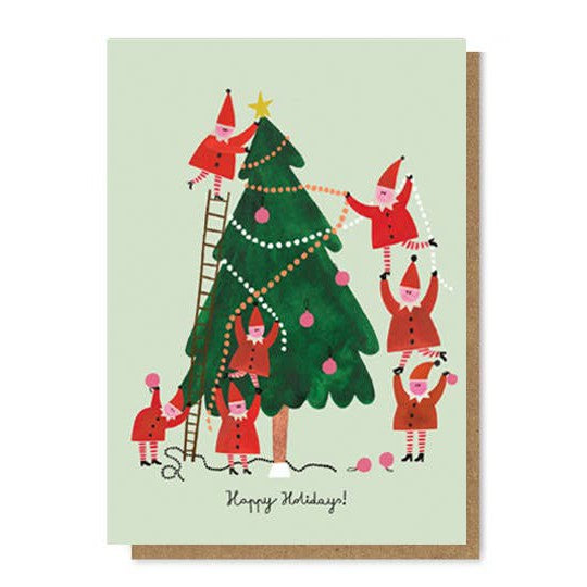 Daria Solak - Little Helpers Christmas card | Scout & Co