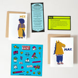 Egg Press - Pen Pal letter writing kit - Hey Horses | Scout & Co