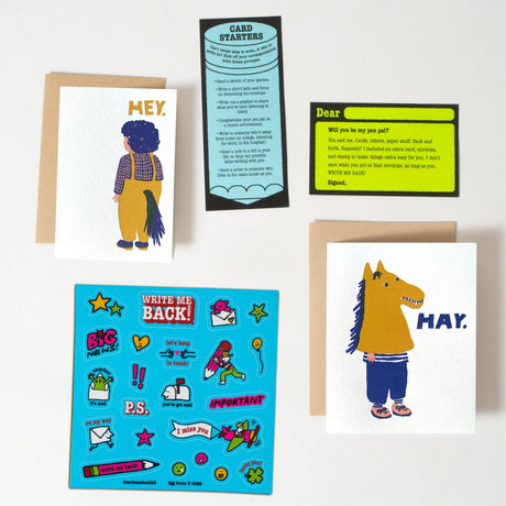 Egg Press - Pen Pal letter writing kit - Hey Horses | Scout & Co