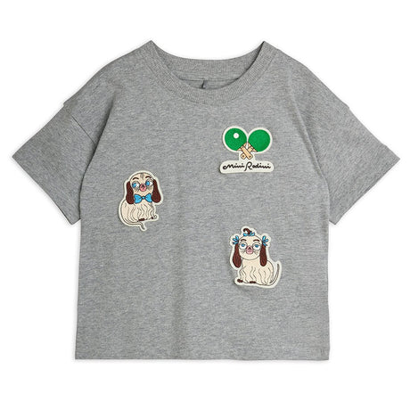Mini Rodini - Minibabies patches short-sleeved tee - grey | Scout & Co