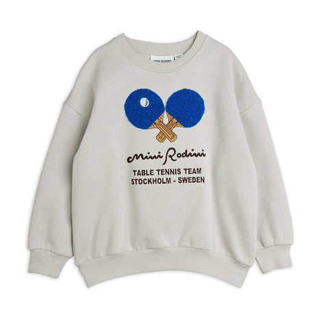 Mini Rodini - Table Tennis chenille sweatshirt - grey | Scout & Co