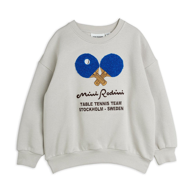 Mini Rodini - Table Tennis chenille sweatshirt - grey | Scout & Co
