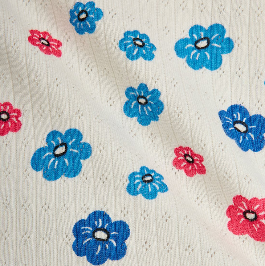 Mini Rodini - Flowers picot pointelle vest | Scout & Co