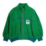 Mini Rodini - Table Tennis patch terry cardigan - green | Scout & Co