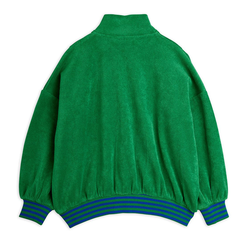 Mini Rodini - Table Tennis patch terry cardigan - green | Scout & Co