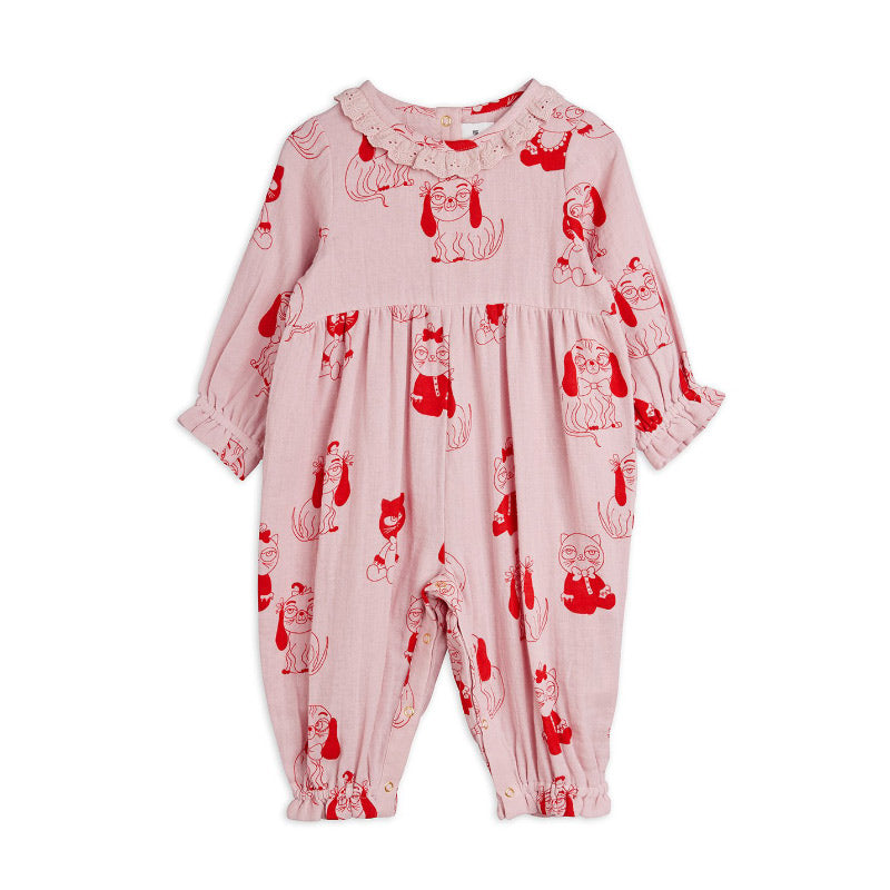Mini Rodini - Minibabies woven baby jumpsuit | Scout & Co