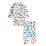 Mini Rodini - Flowers picot pointelle baby set | Scout & Co