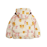 Mini Rodini - Kittens faux-fur collar puffer jacket