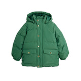 Mini Rodini - Solid heavy puffer jacket – green