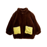 Mini Rodini - Rabbit ear faux-fur jacket