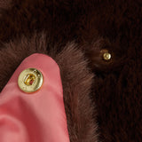 Mini Rodini - Rabbit ear faux-fur jacket