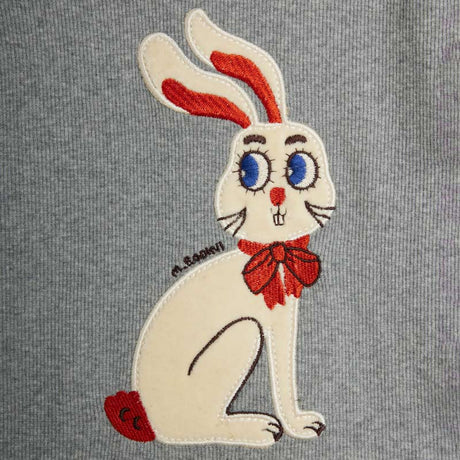 Mini Rodini - Rabbit appliqué long-sleeved top