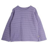 Mini Rodini - Textured frill long-sleeve tee - purple | Scout & Co