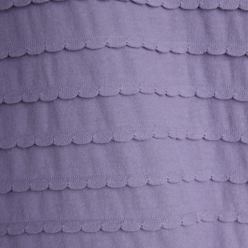 Mini Rodini - Textured frill long-sleeve tee - purple | Scout & Co