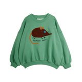 Mini Rodini - Elephant Shrew chenille sweatshirt - green