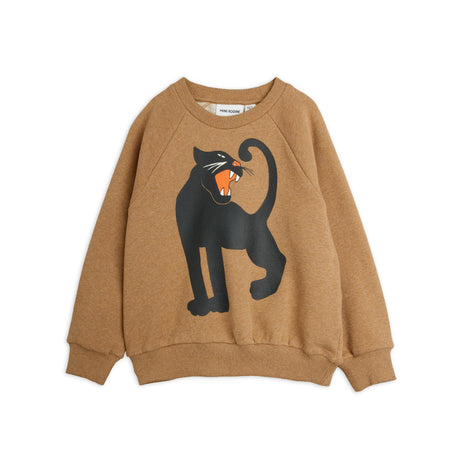 Mini Rodini - Panther melange sweatshirt - brown | Scout & Co
