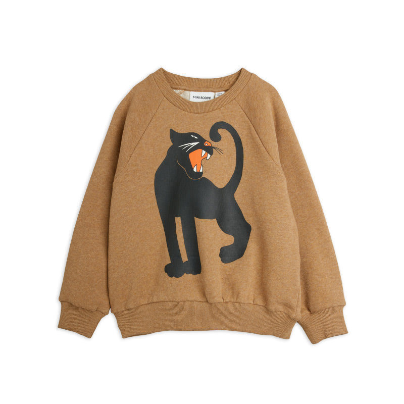 Mini Rodini - Panther melange sweatshirt - brown