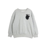 Mini Rodini - Heart appliqué sweatshirt - grey