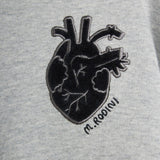 Mini Rodini - Heart appliqué sweatshirt - grey