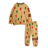 Mini Rodini - Kittens stripes sweat set