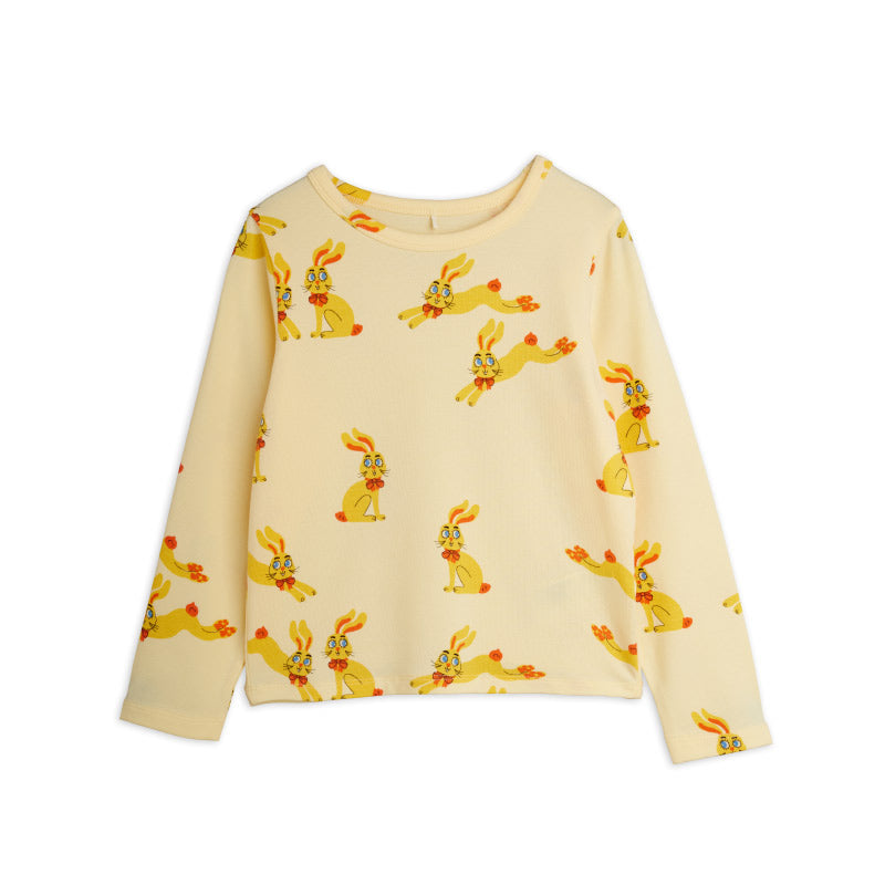 Mini Rodini - Rabbits all-over long-sleeved tee