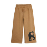 Mini Rodini - Panther melange sweatpants - brown