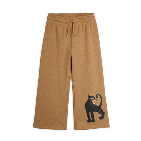 Mini Rodini - Panther melange sweatpants - brown | Scout & Co