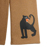Mini Rodini - Panther melange sweatpants - brown