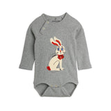 Mini Rodini - Rabbit application long-sleeved baby bodysuit