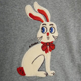 Mini Rodini - Rabbit application long-sleeved baby bodysuit