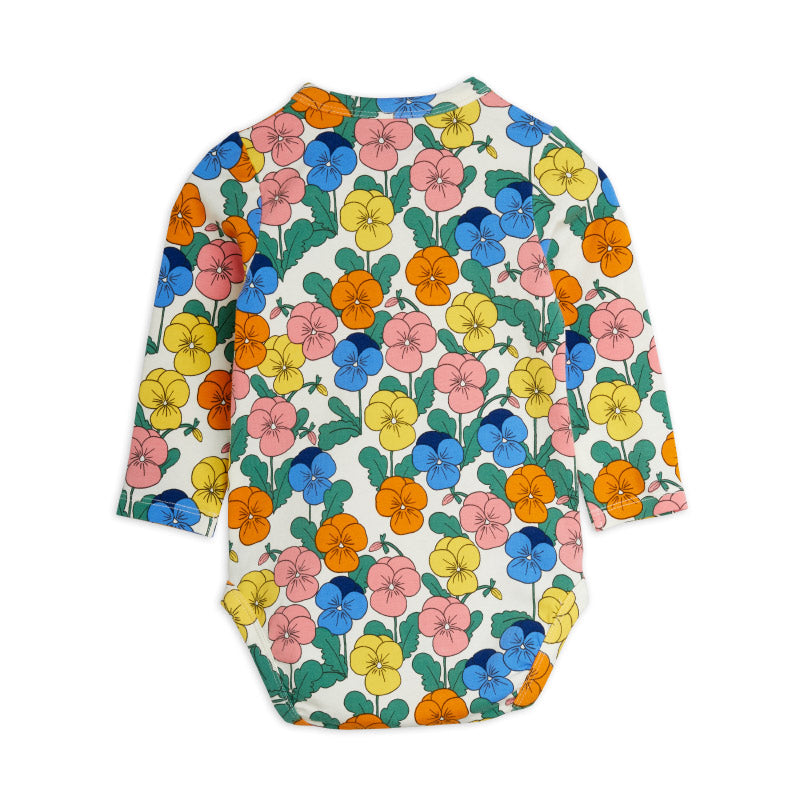 Mini Rodini - Violas long-sleeved baby bodysuit | Scout & Co