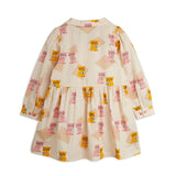 Mini Rodini - Kittens woven long-sleeved dress | Scout & Co