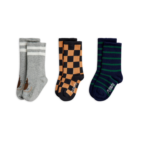 Mini Rodini - Chess check socks - 3 pairs | Scout & Co