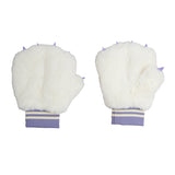 Mini Rodini - Faux-fur mittens - off-white