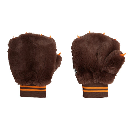 Mini Rodini - Faux-fur mittens - brown | Scout & Co