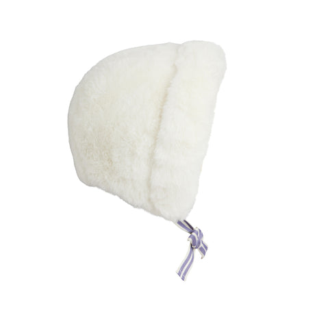 Mini Rodini - Faux-fur fold-up hat - white | Scout & Co