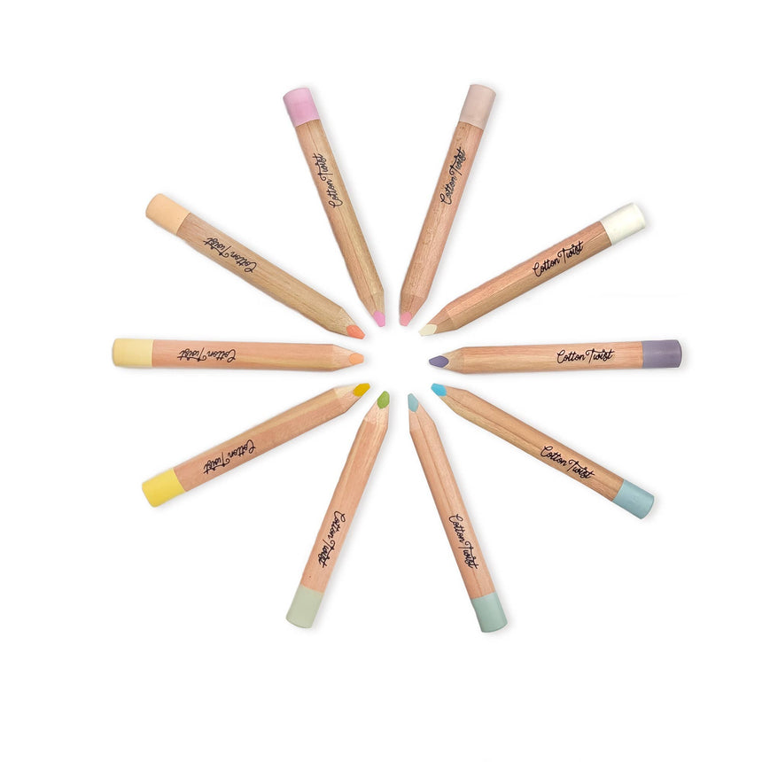 Cotton Twist - Jumbo watercolour pencils tin - Pastels | Scout & Co