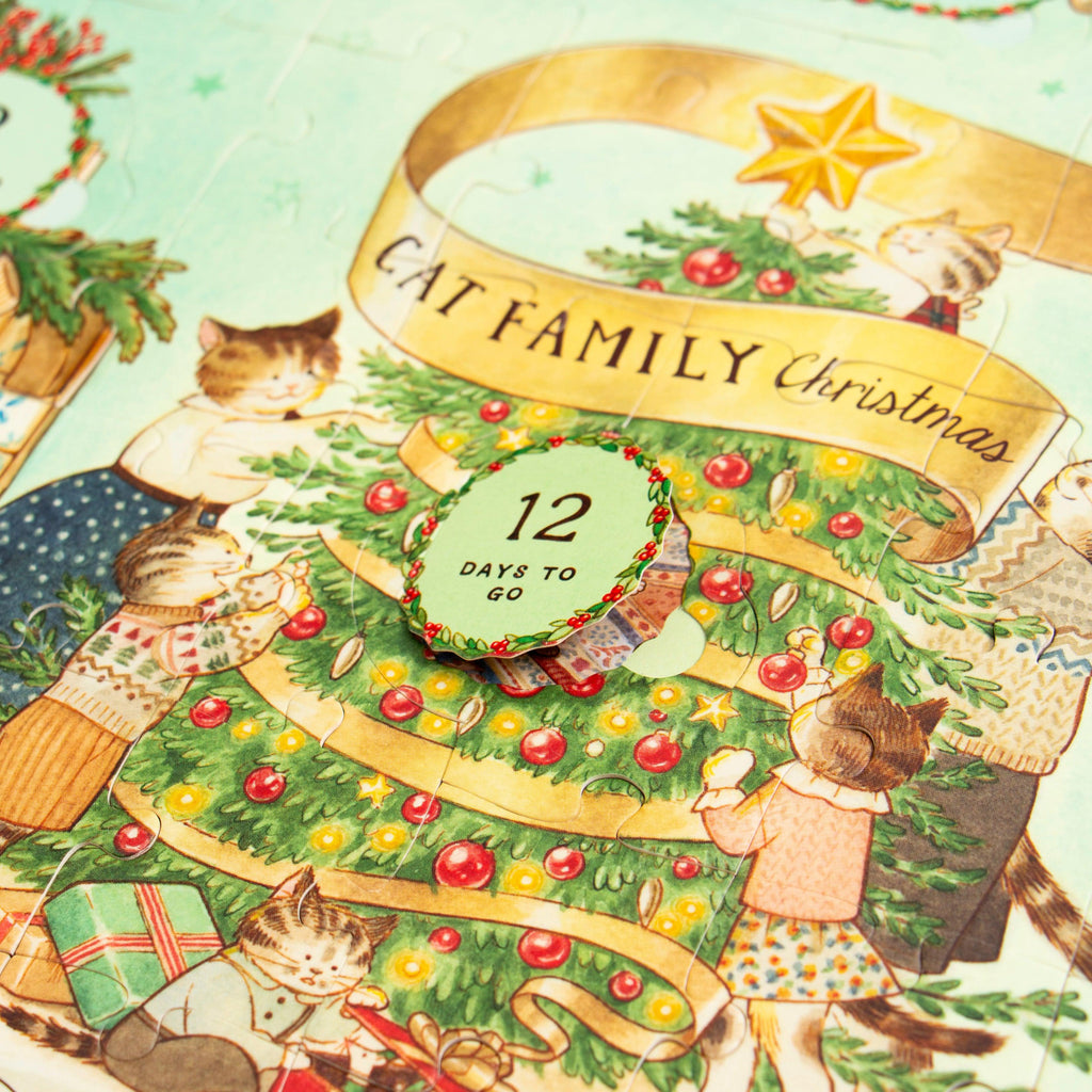 Cat Family Christmas: lift-the-flap jigsaw puzzle | Scout & Co