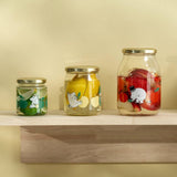Muurla - Moomin glass kitchen jar - Joyful Apples - Yellow | Scout & Co