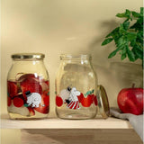 Muurla - Moomin glass kitchen jar - Joyful Apples - Red | Scout & Co