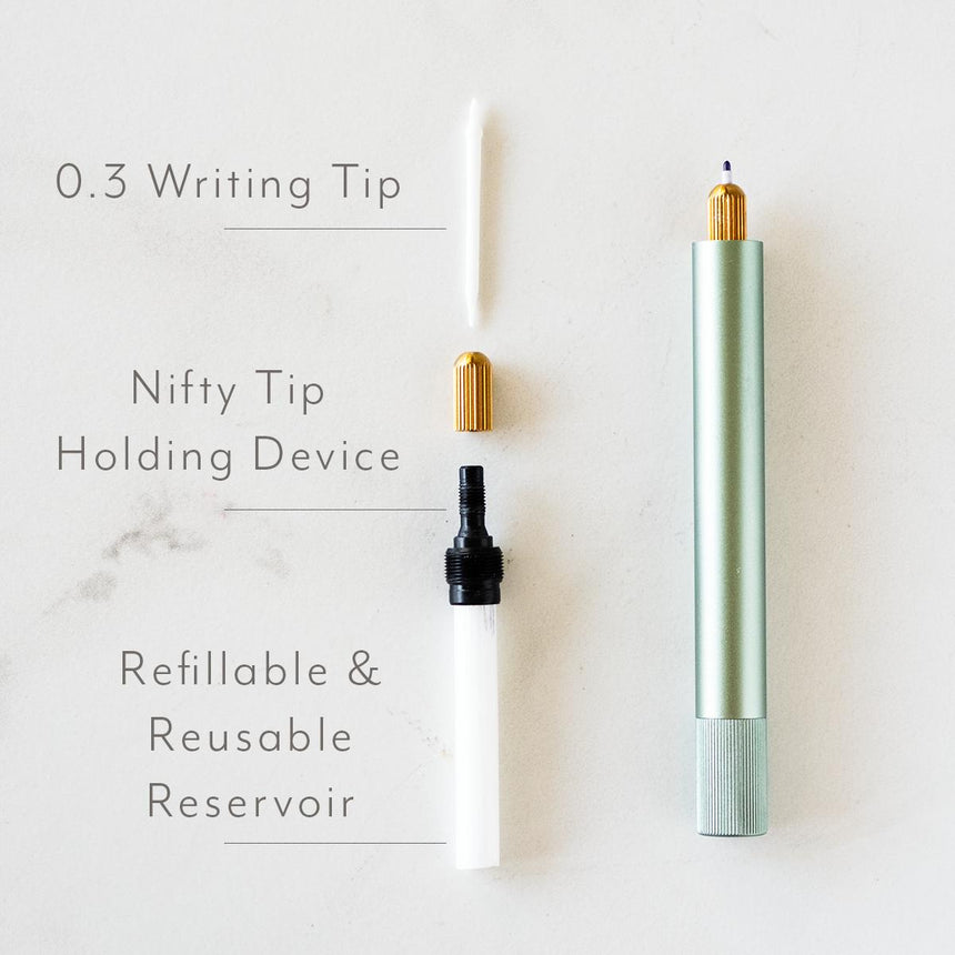 Tom's Studio - Lumos Mini refillable pen - Sage | Scout & Co