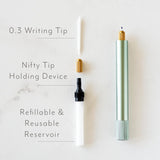 Tom's Studio - Lumos Mini refillable pen - Matte Midnight | Scout & Co