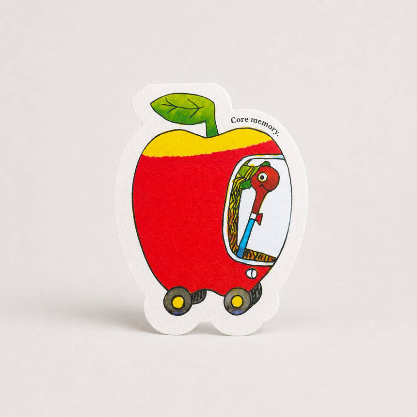 Studio Boketto x Richard Scarry - Lowly Worm Apple Car die-cut card | Scout & Co