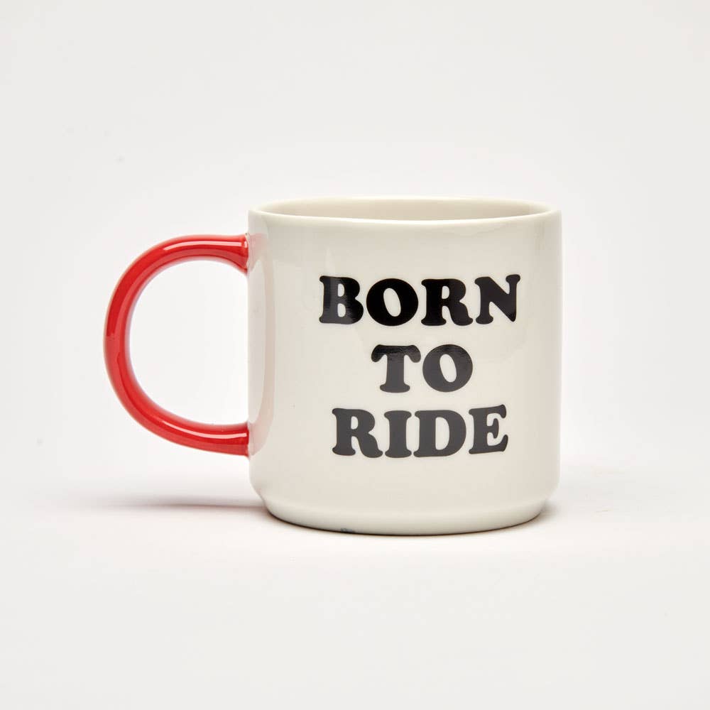 Magpie x Peanuts - Snoopy Born To Ride mug | Scout & Co