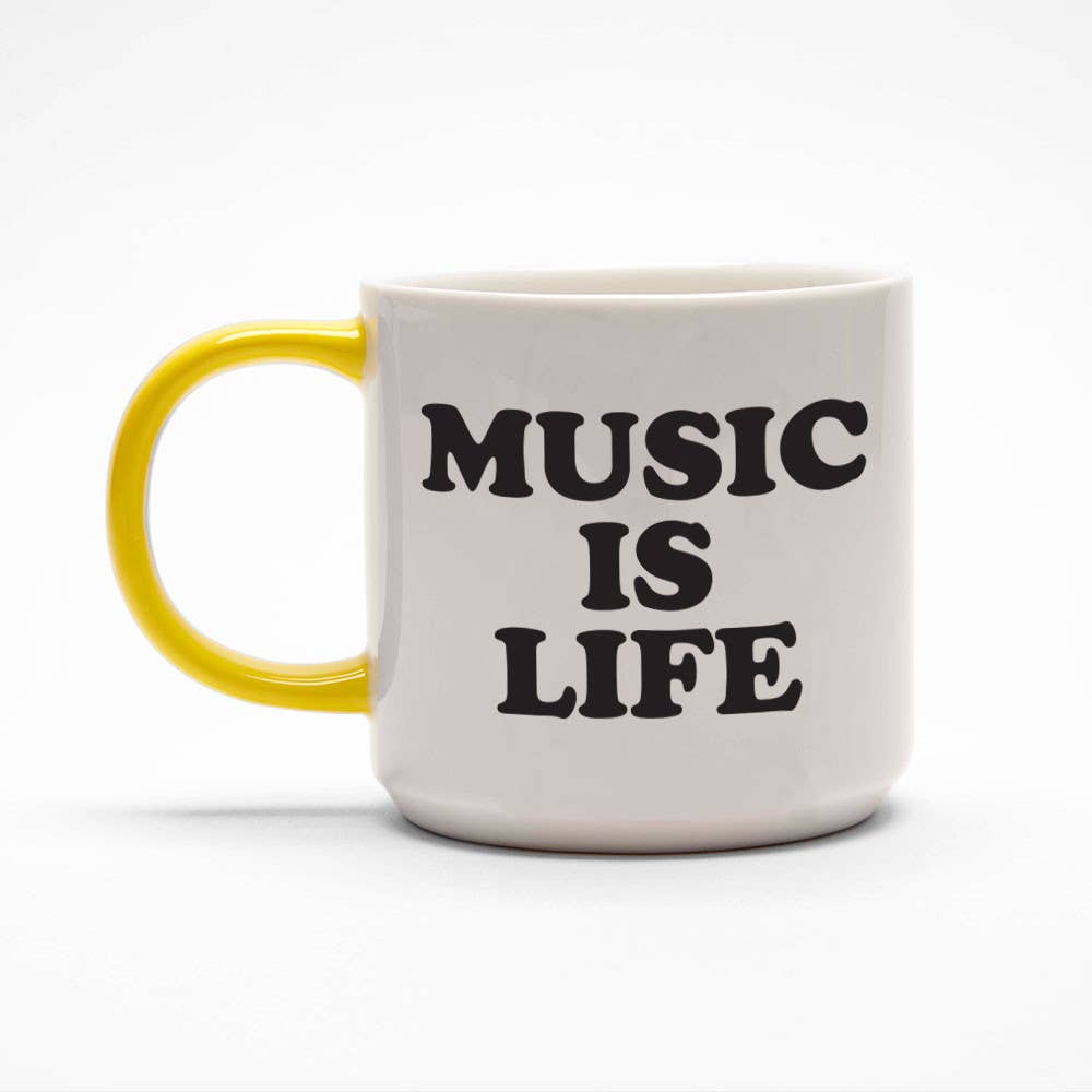 Magpie x Peanuts - Snoopy 'Music is Life' boombox mug | Scout & Co