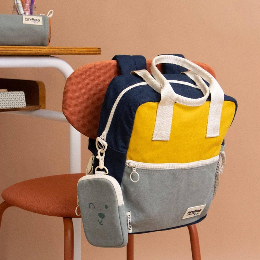 Hindbag - Arthur Tricolour Backpack - Saffron | Scout & Co